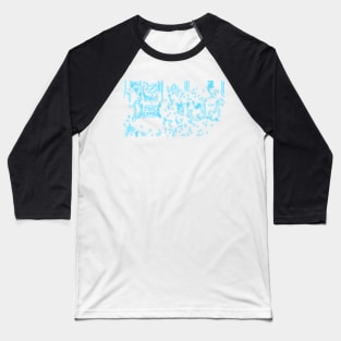 Neon circuits v2 Baseball T-Shirt